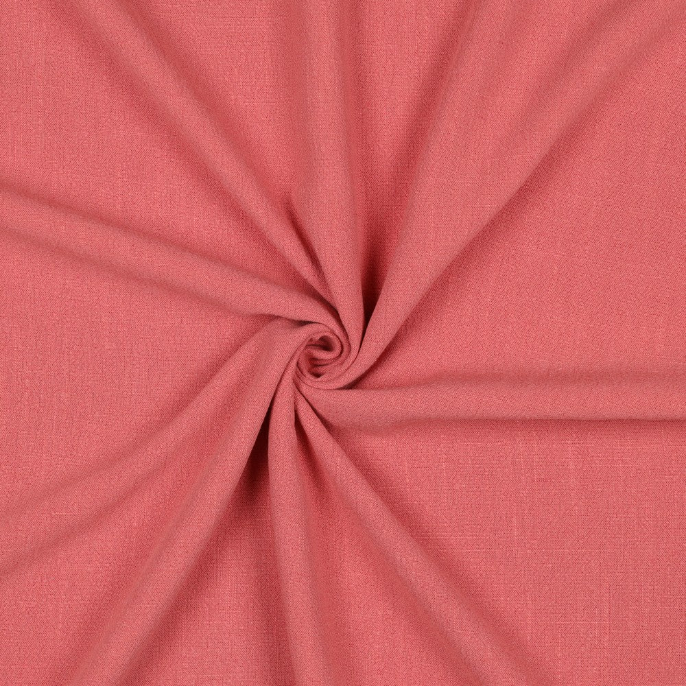 Linnen viscose washed koraal