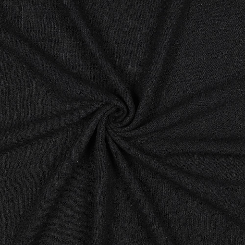 Linnen viscose washed zwart