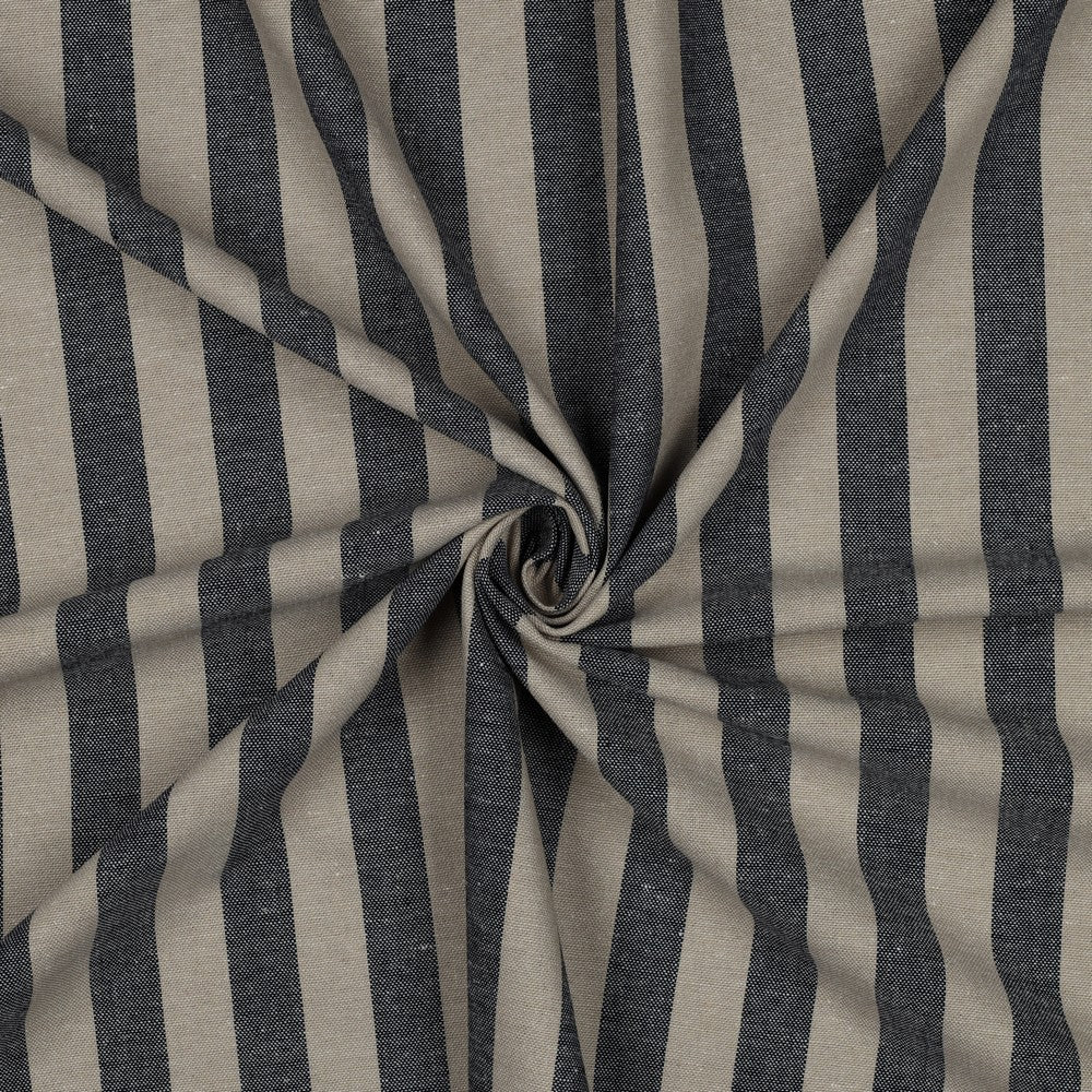 Linnen viscose yarn dyed strepen