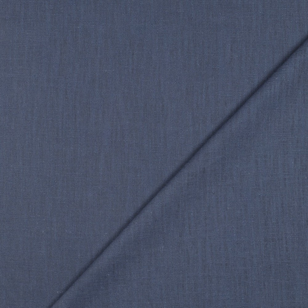 Linnen washed jeansblauw