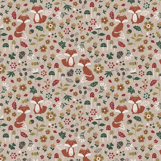 Linnenlook autumn woodland fox