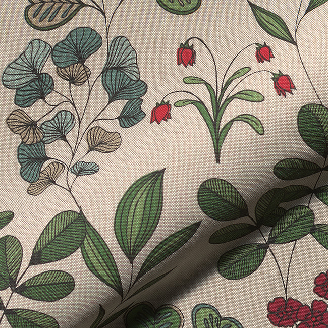 Linnenlook hand drawn foliage