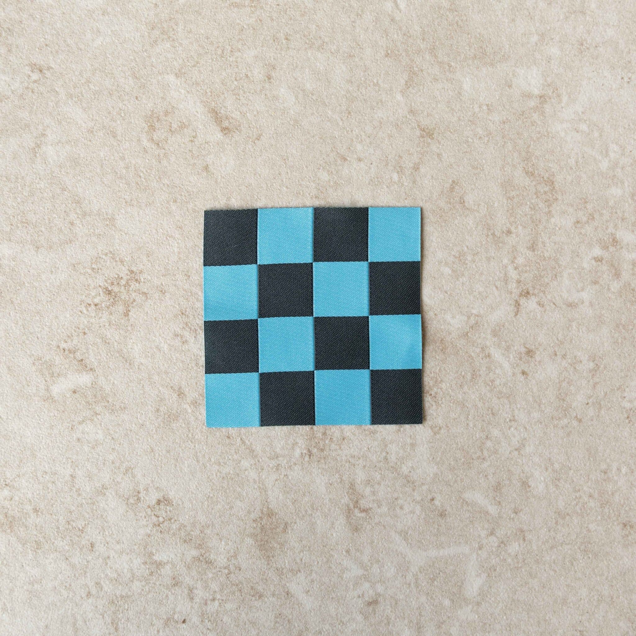 Loop&amp;Label - Checks blauw/antraciet - XXL label