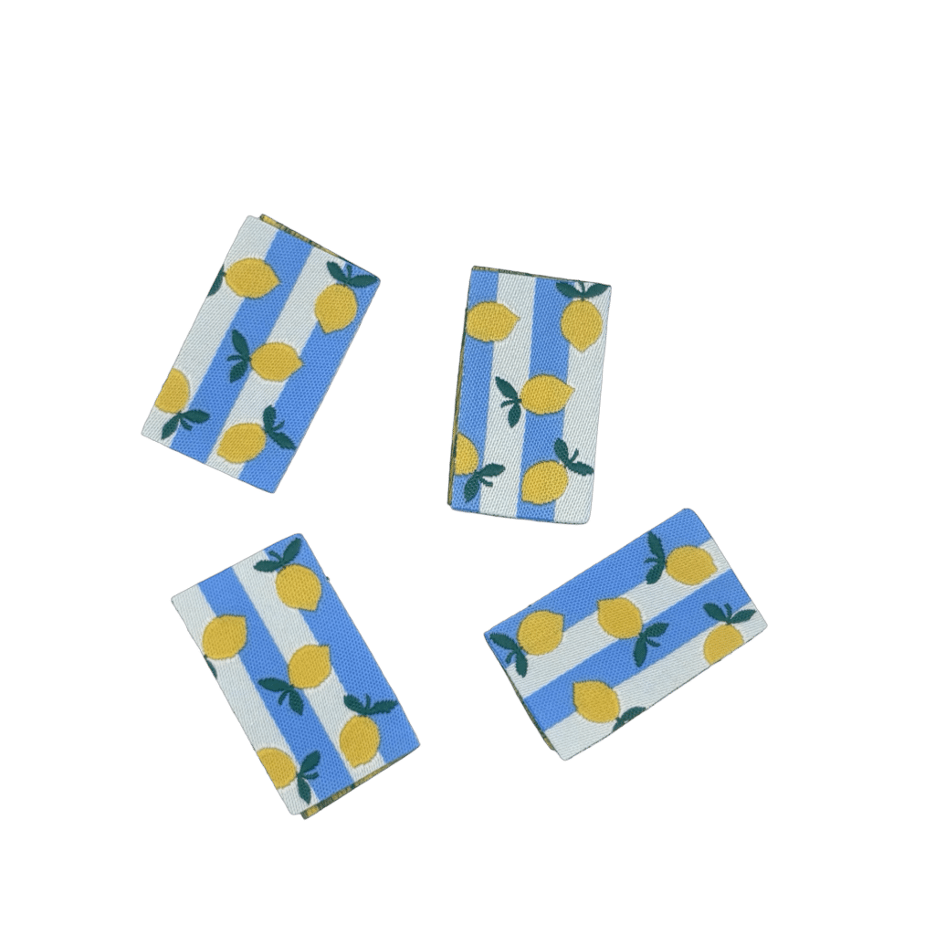 Loop&amp;Label - Citroentjes - zijnaadlables (4 stuks)