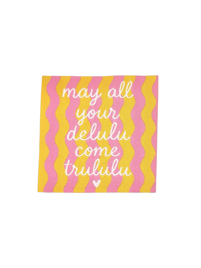 Loop&amp;Label - Delulu geel/roze - XXL label