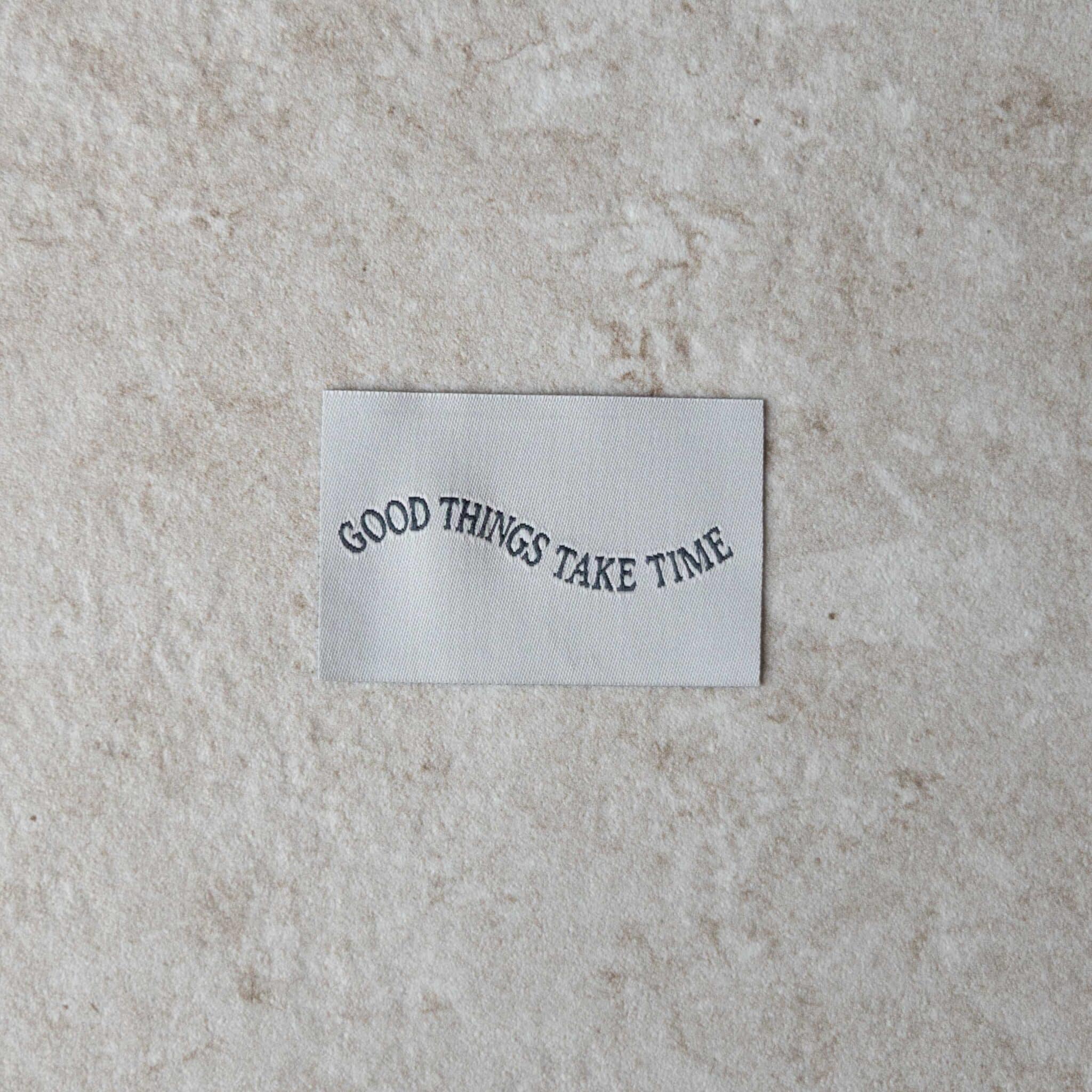 Loop&amp;Label - Good things take time - XXL label
