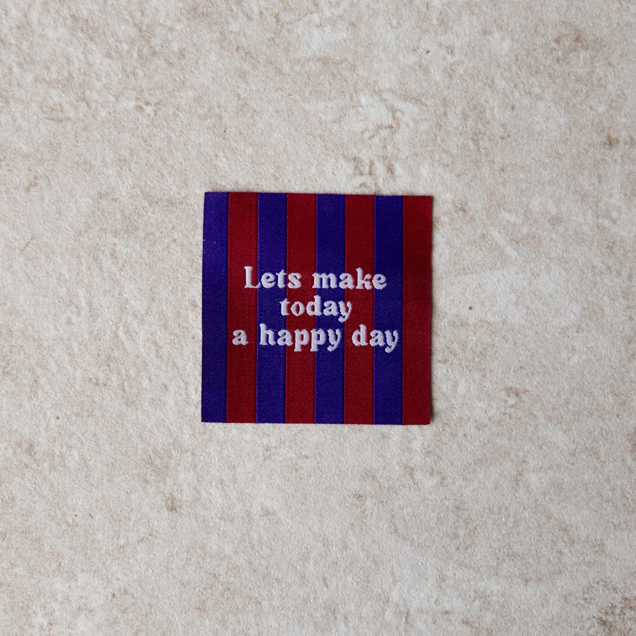Loop&amp;Label - Happy day - XXL label