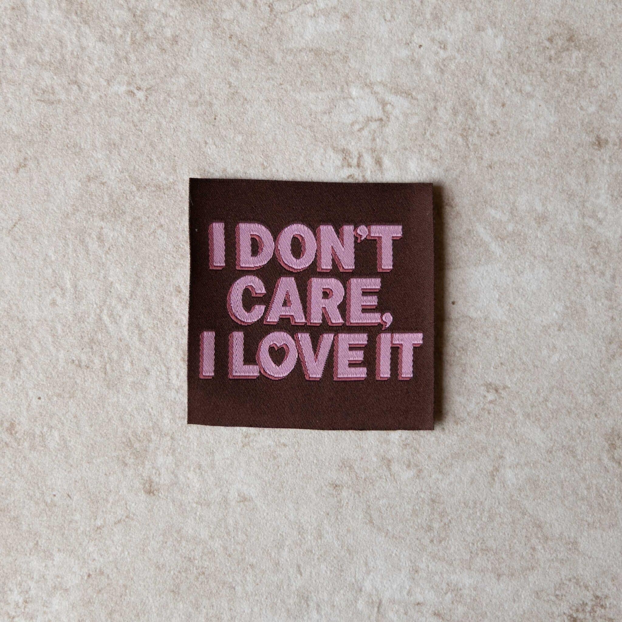 Loop&amp;Label - I don't care I love it - XXL label