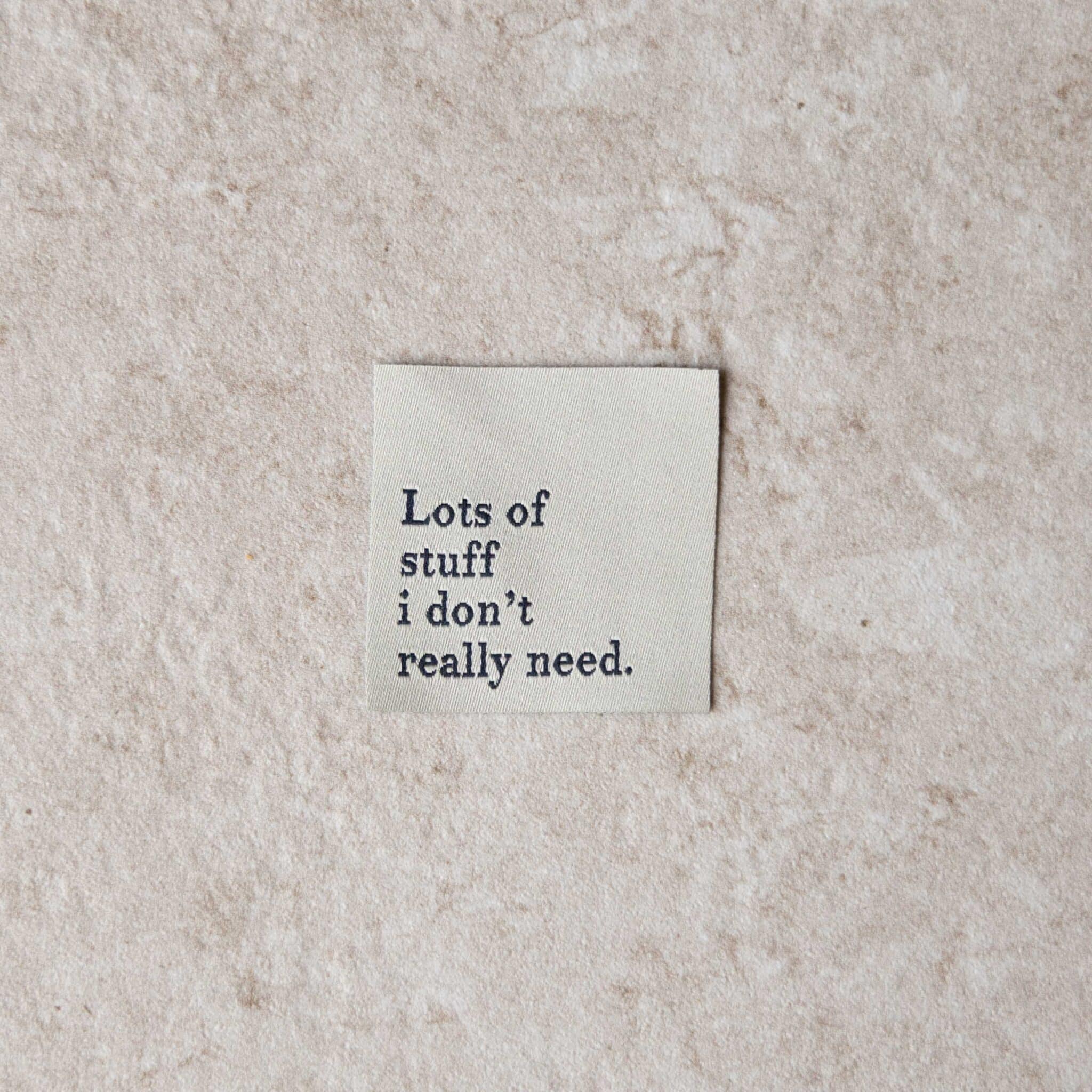 Loop&amp;Label - Lot's of stuff i don't really need - medium label