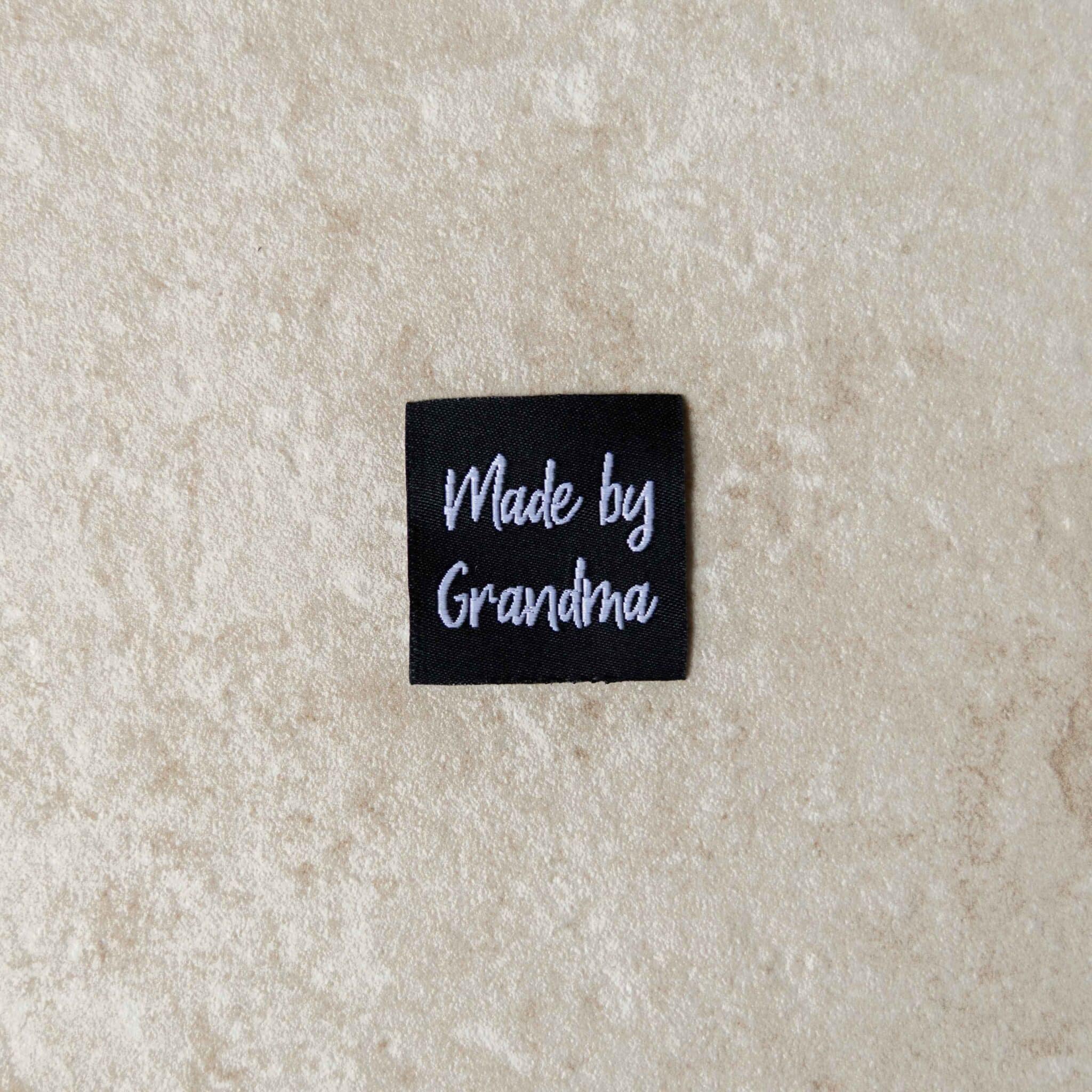 Loop&amp;Label - Made by grandma - kies zelf de kleur - Zwart