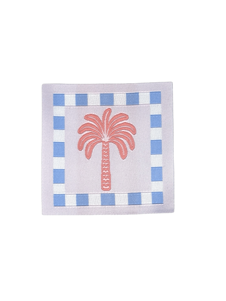 Loop&amp;Label - Palmboom pastel - XXL label