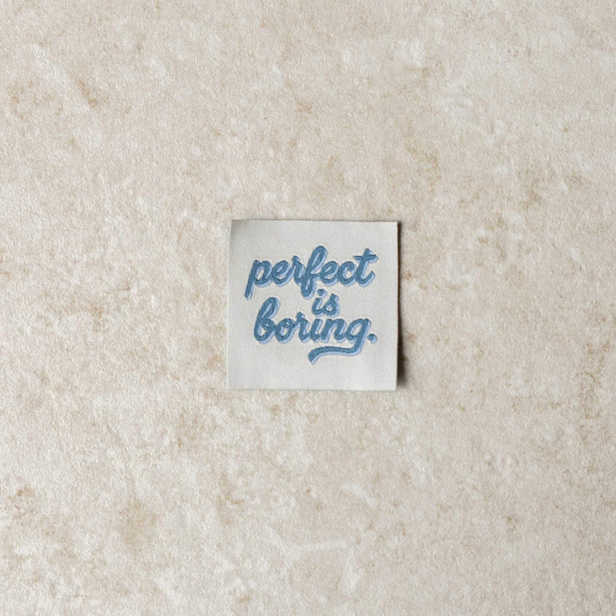 Loop&amp;Label - Perfect is boring - medium label