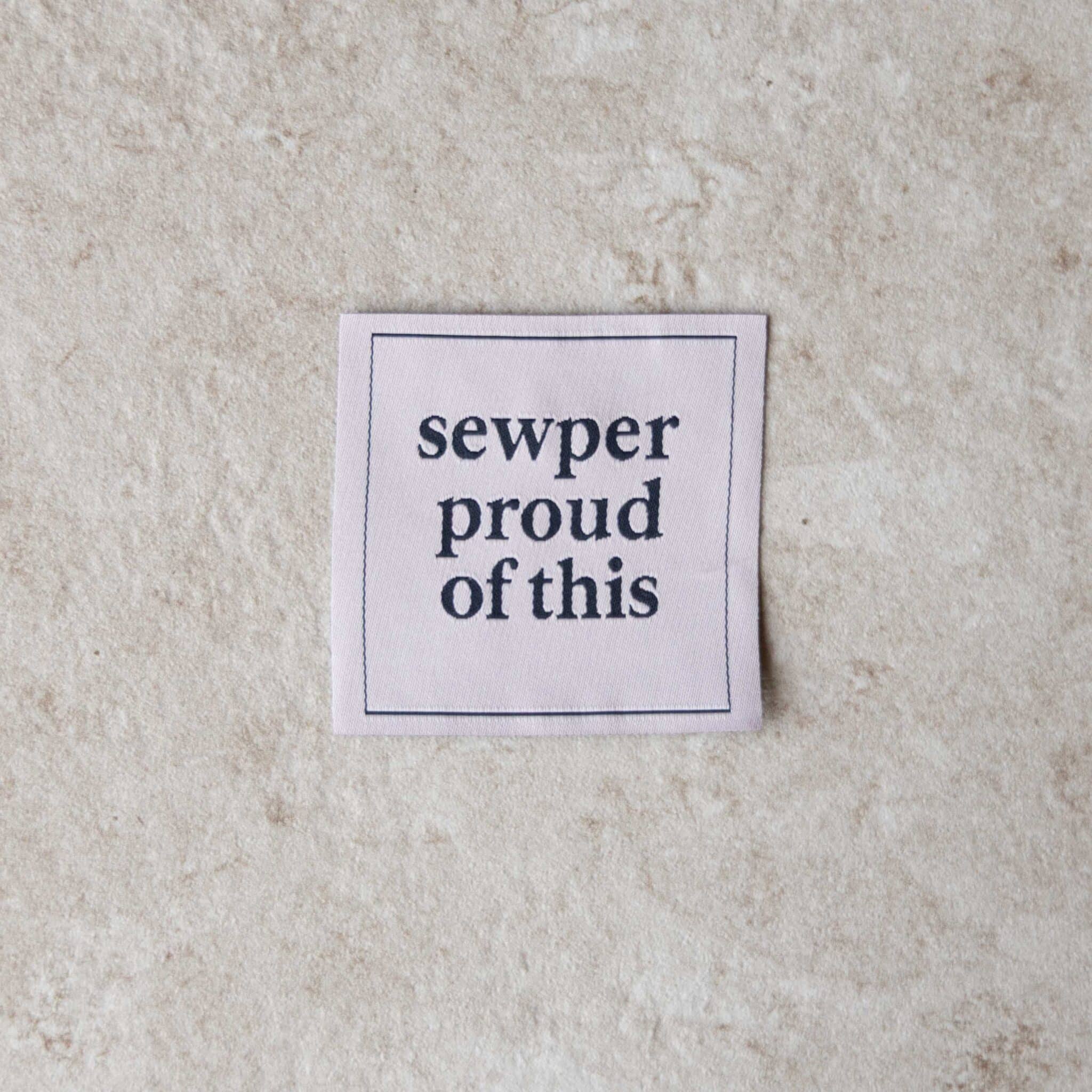 Loop&amp;Label - Sewper proud of this - XXL label