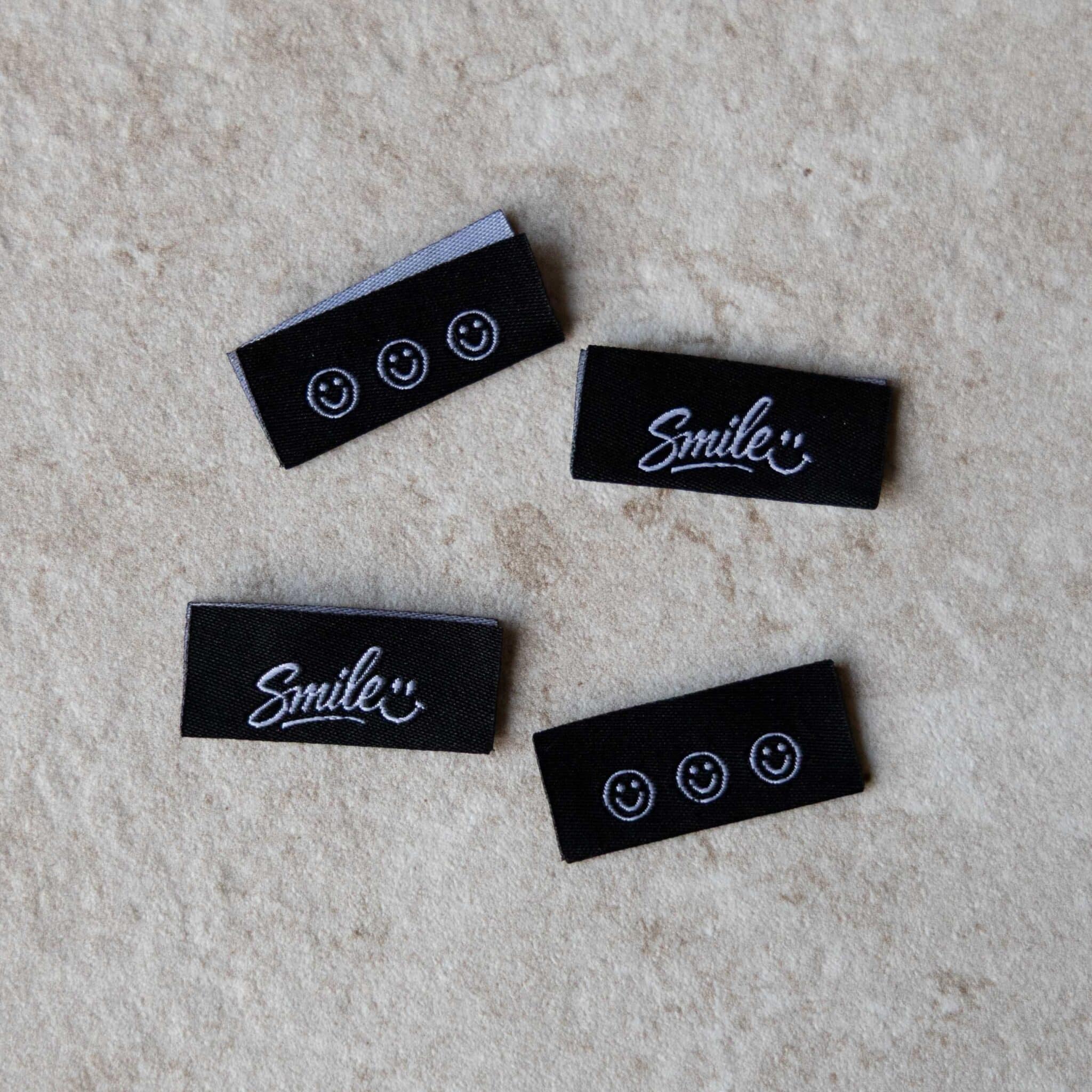 Loop&amp;Label - Smile - zijnaadlabels (4 stuks)