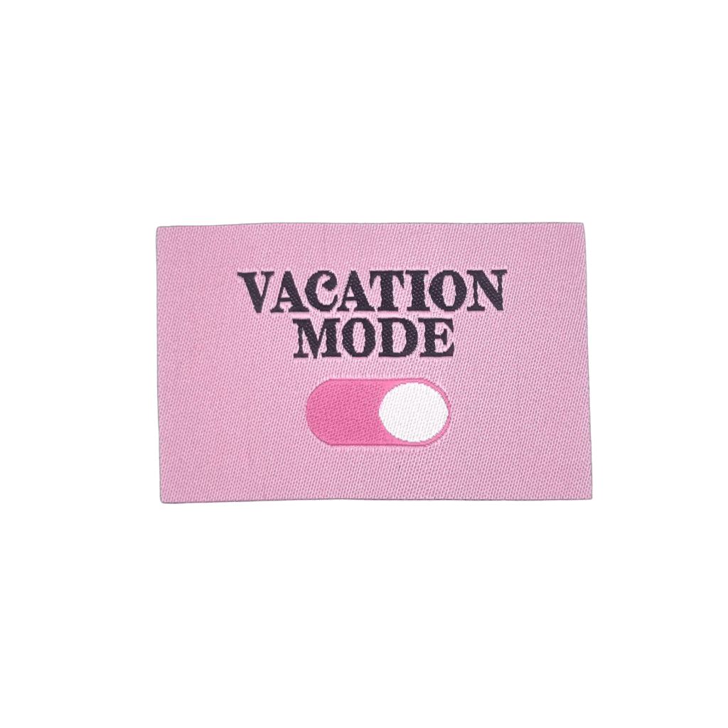 Loop&amp;Label - Vacation mode on - XXL label