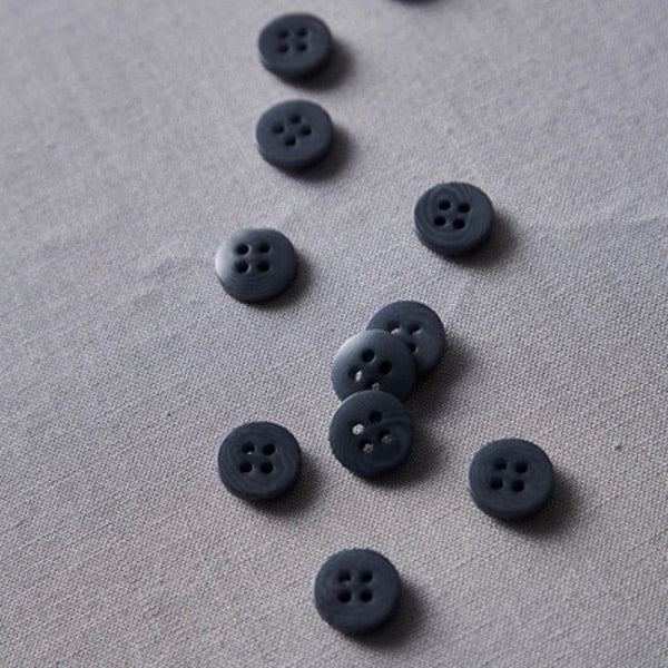 MeetMilk - Corozo knoop 11mm dusty blue