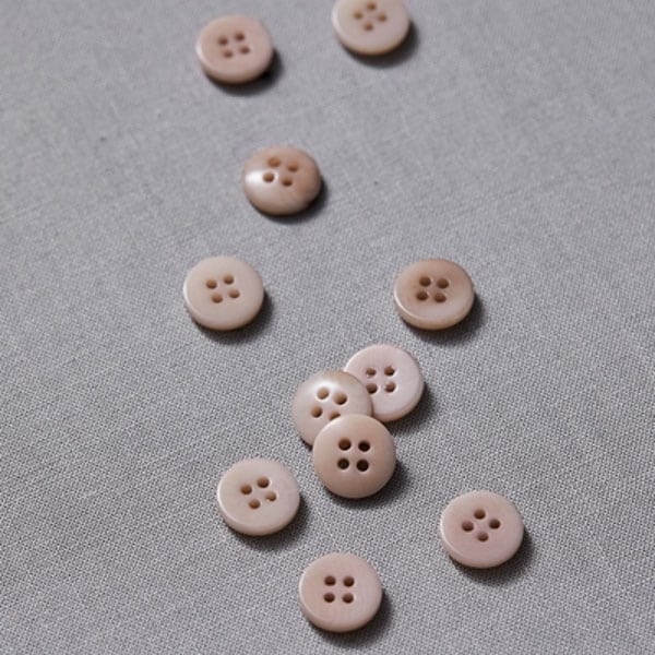 MeetMilk - Corozo knoop 11mm powder pink