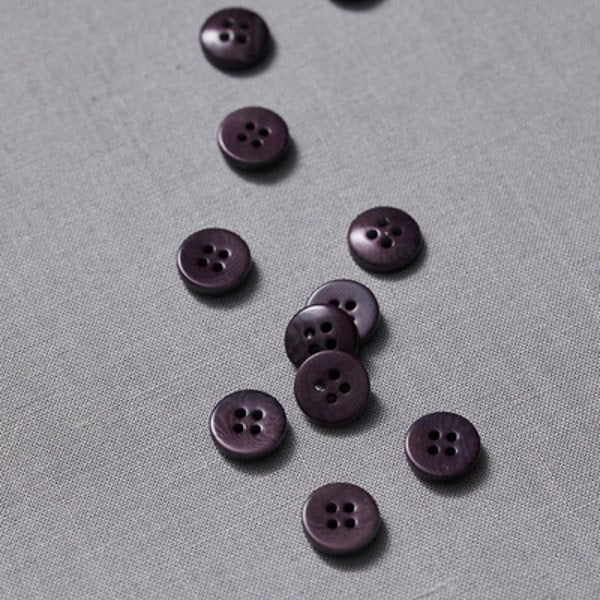 MeetMilk - Corozo knoop 11mm purple night