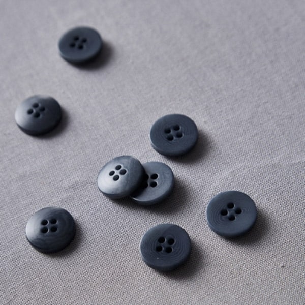 MeetMilk - Corozo knoop 15mm dusty blue