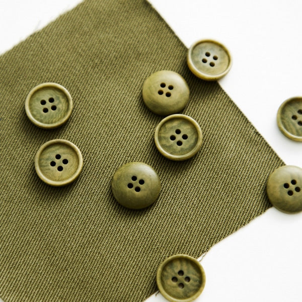 Mind the Maker - Corozo knoop 15mm olive green