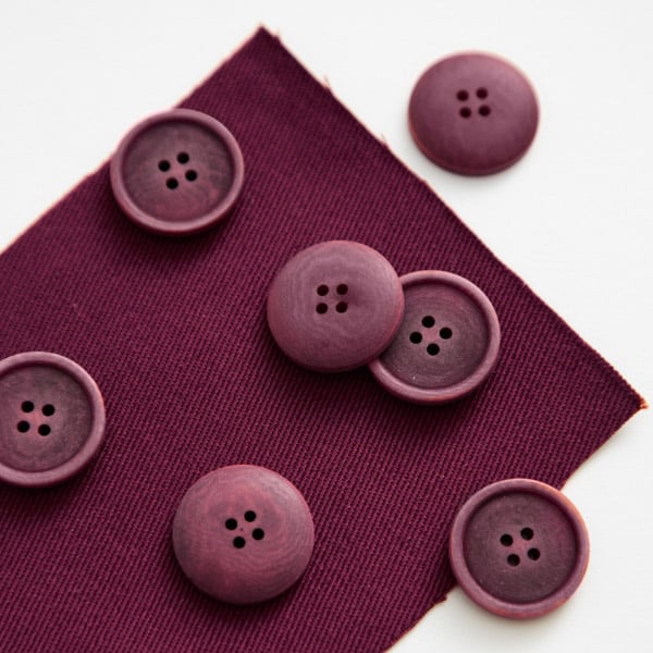 Mind the Maker - Corozo knoop 20mm fuchsia