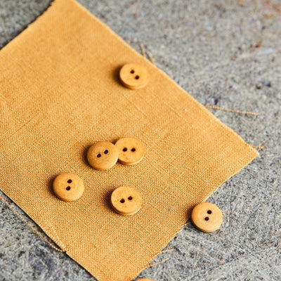 Mind the Maker - Curb cotton knoop 11mm dry mustard