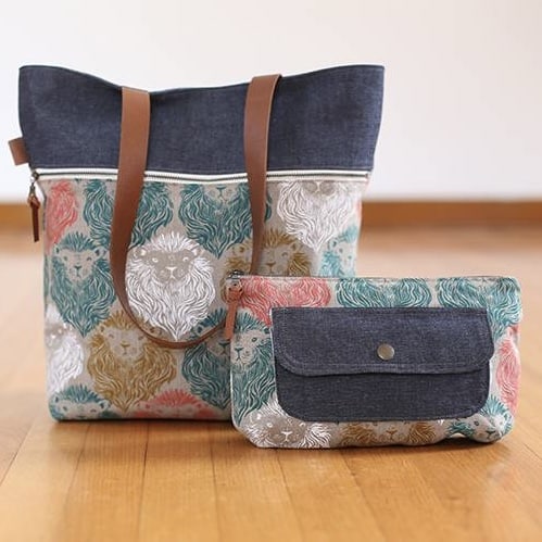 Noodlehead - Caravan tote + pouch