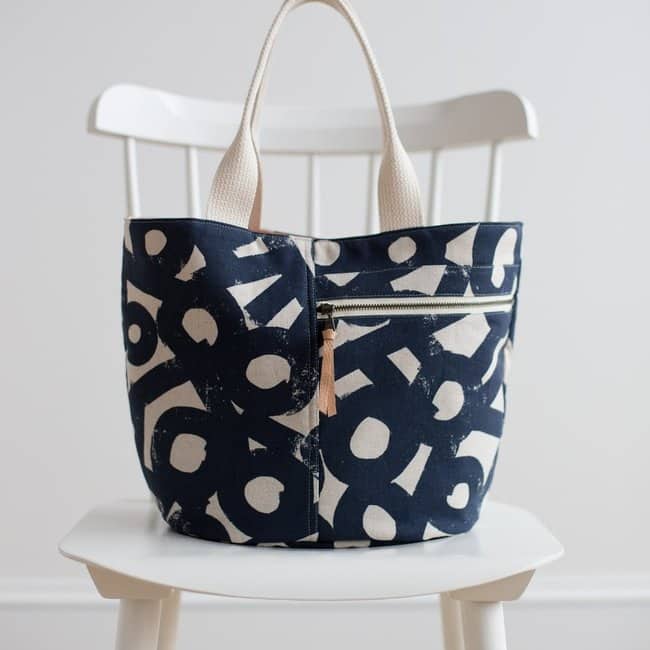 Noodlehead - Crescent tote papieren patroon