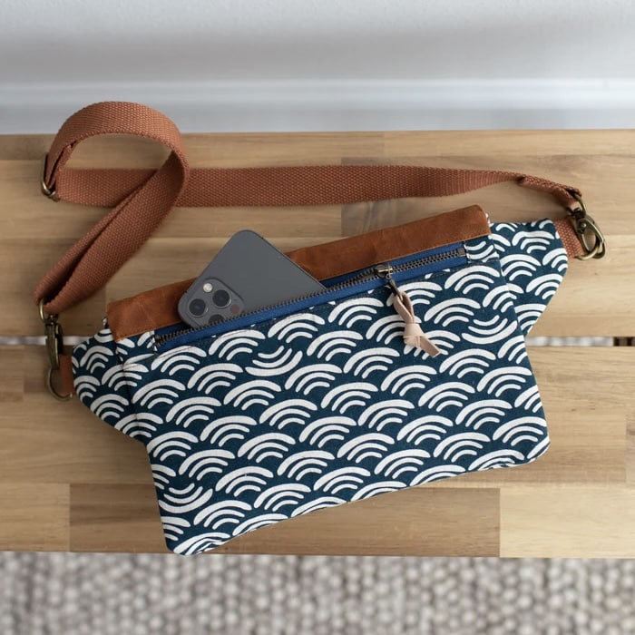 Noodlehead - Haralson belt bag papieren patroon