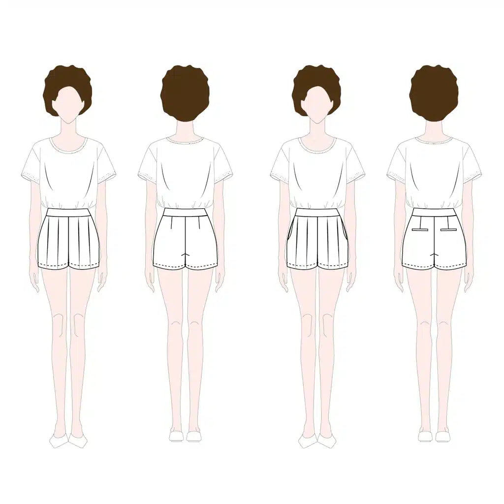 Notches - Paula broek &amp; short (papieren patroon)