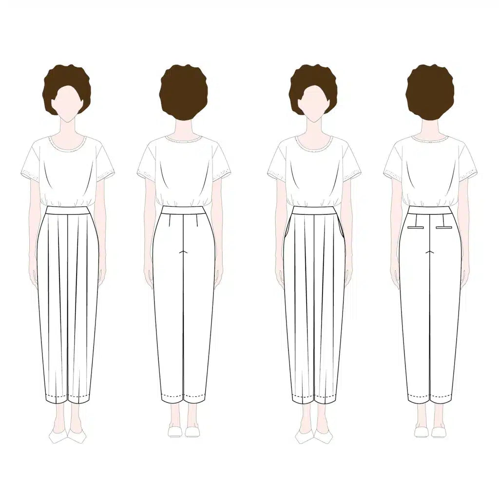 Notches - Paula broek &amp; short (papieren patroon)