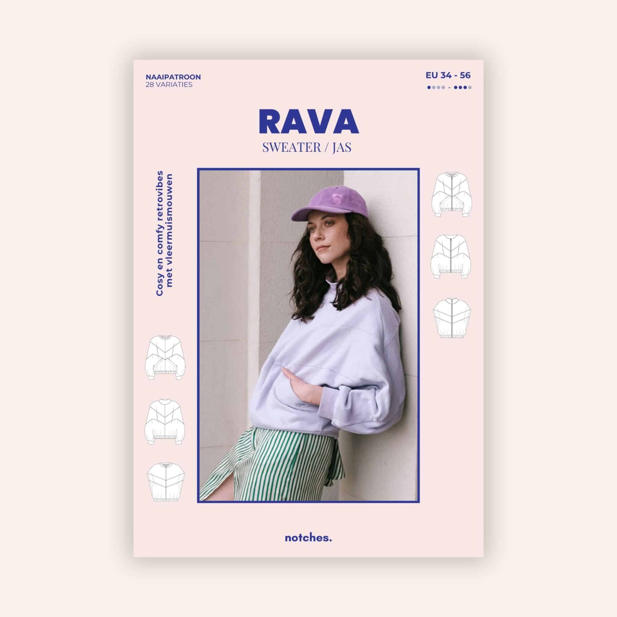 Notches - Rava sweater &amp; jas (papieren patroon)