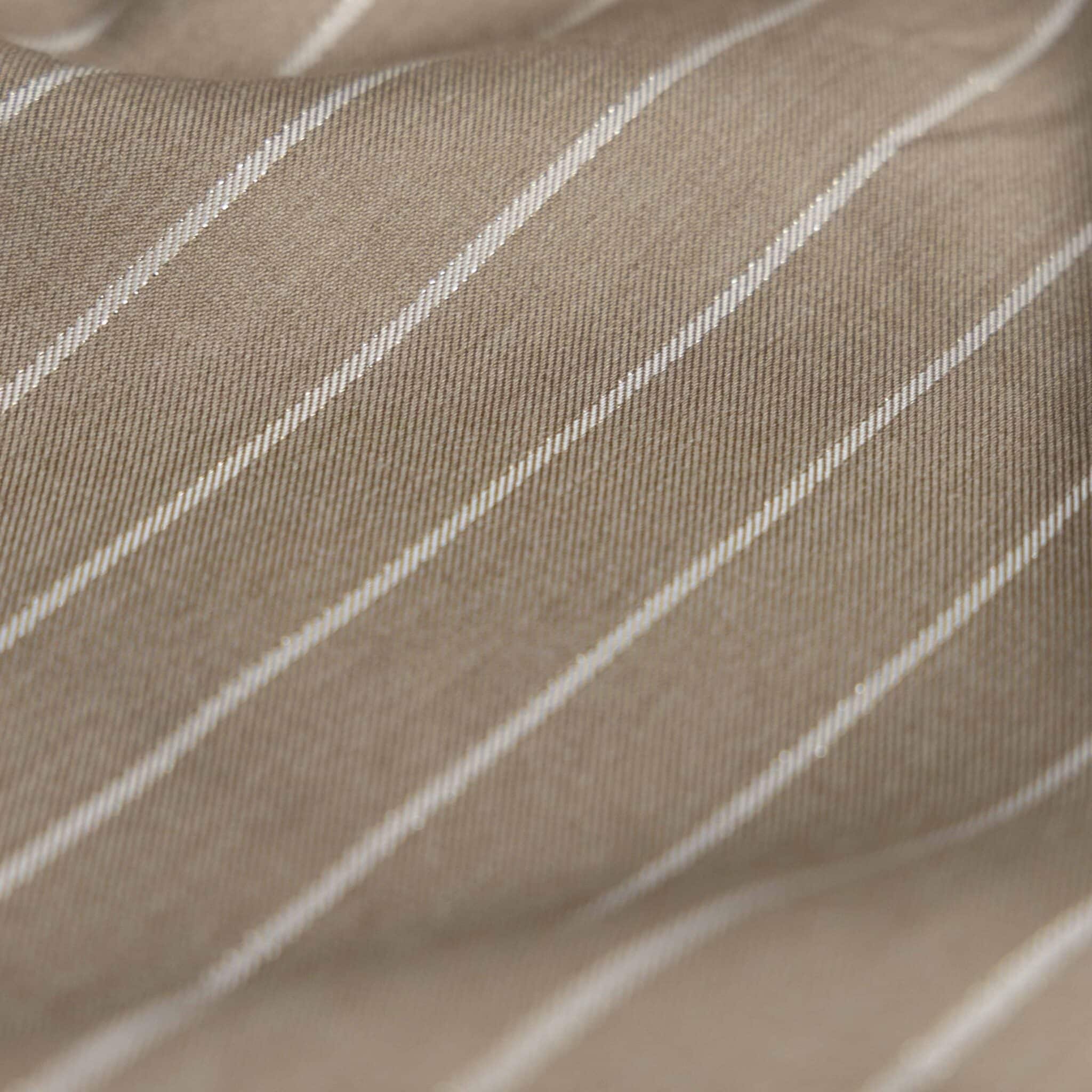 Orlando lurex strepen beige