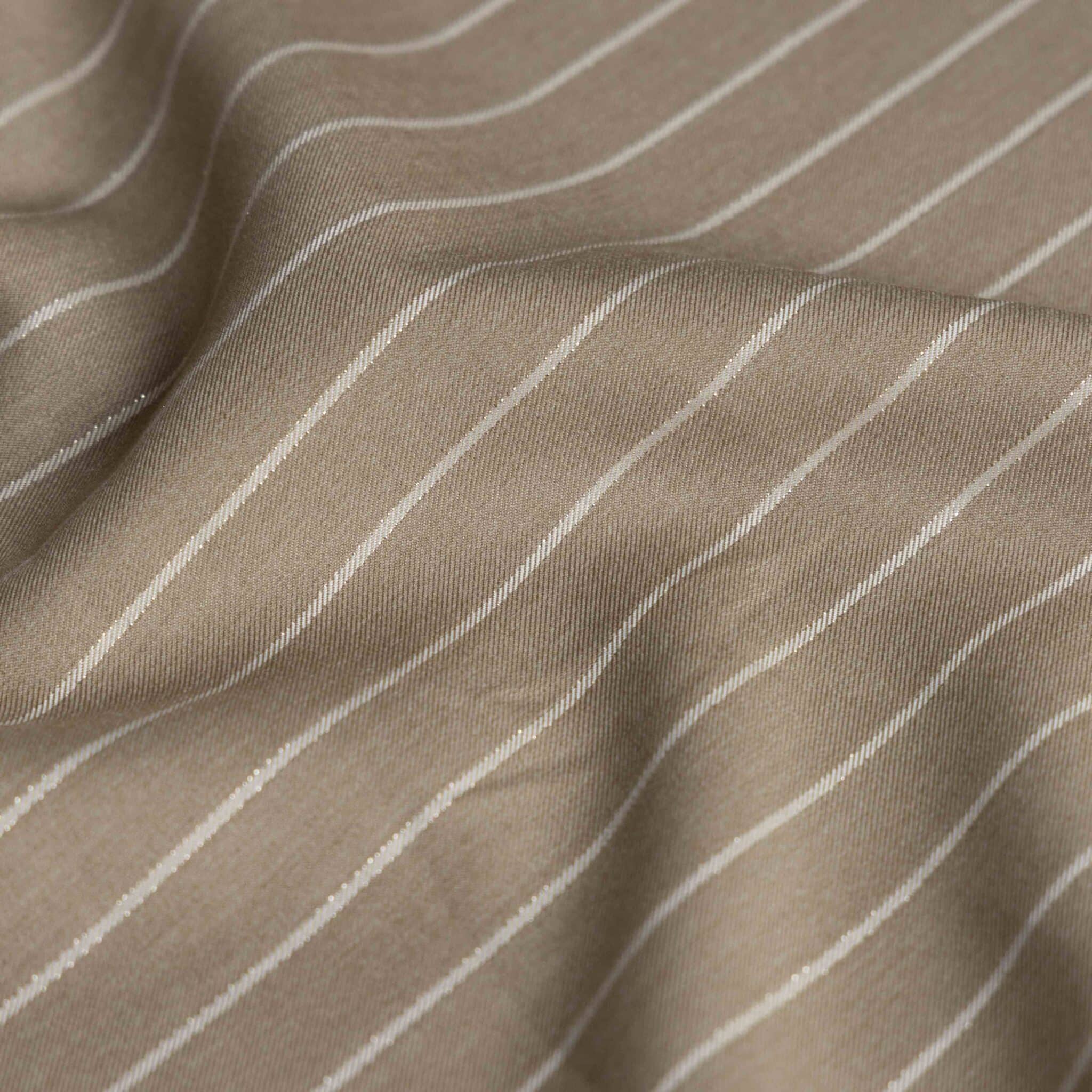 Orlando lurex strepen beige