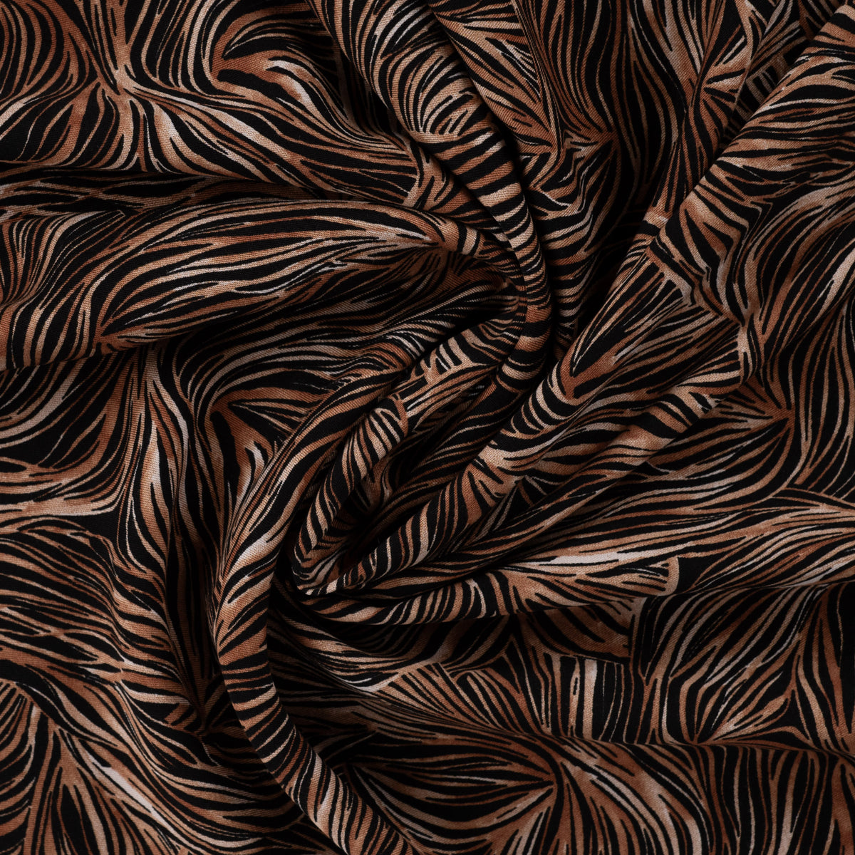 Viscose twill abstract taupe