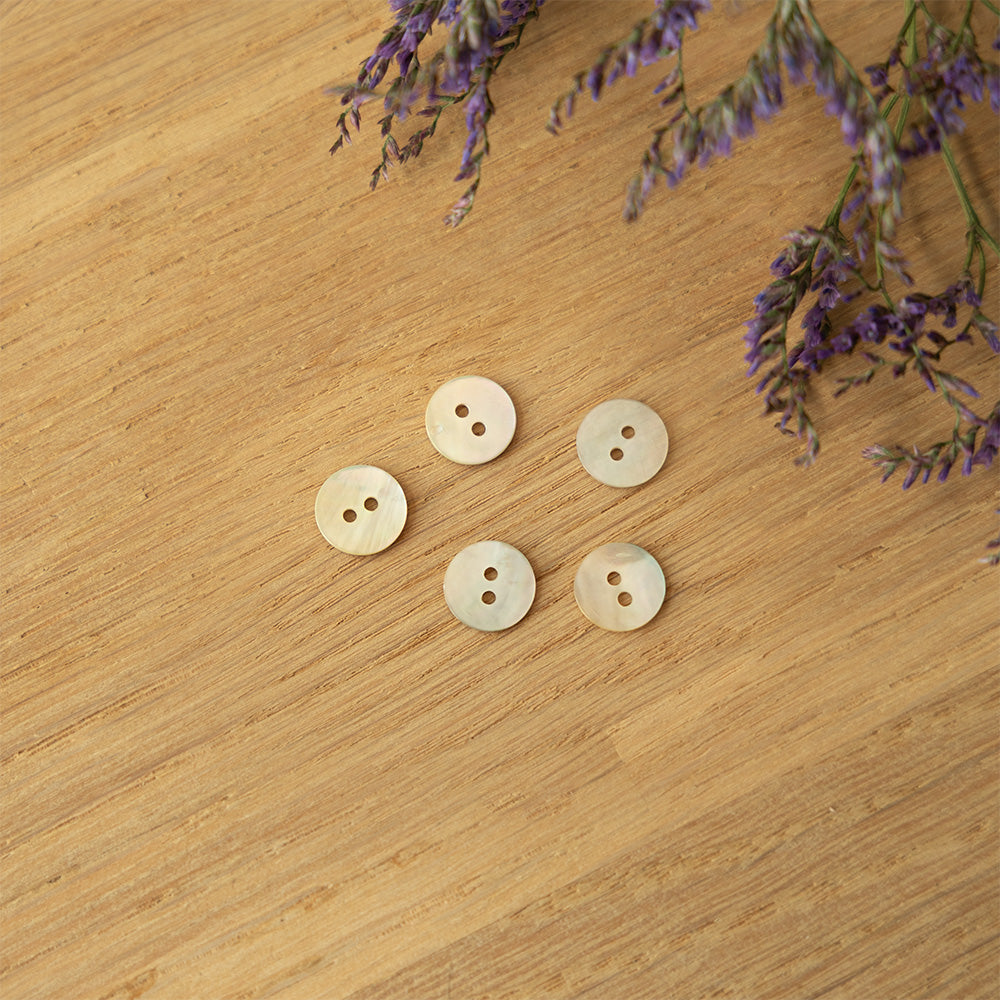 Parelmoer knoop 11mm