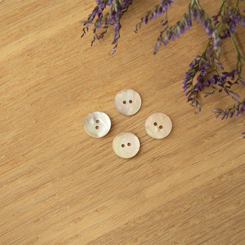 Parelmoer knoop 15mm