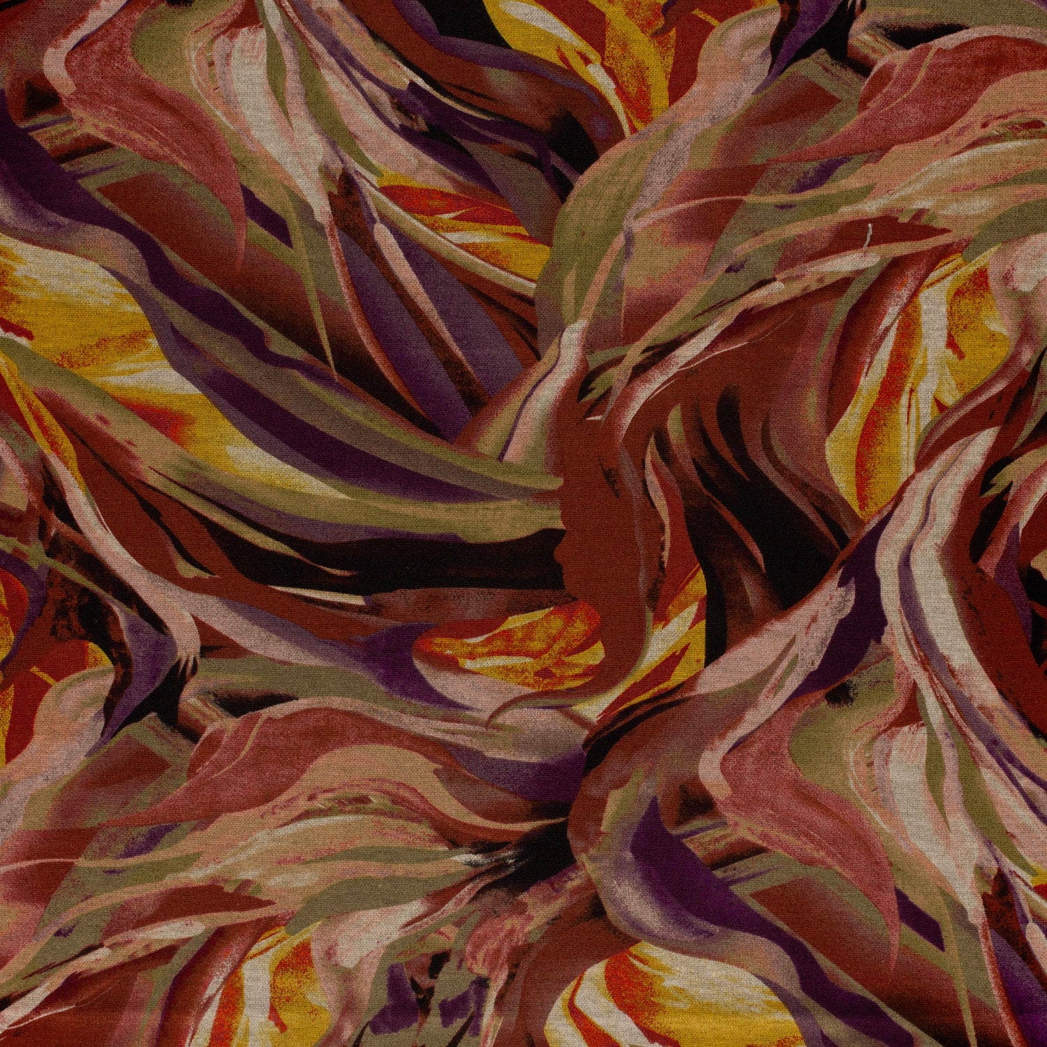 Poly viscose bladeren