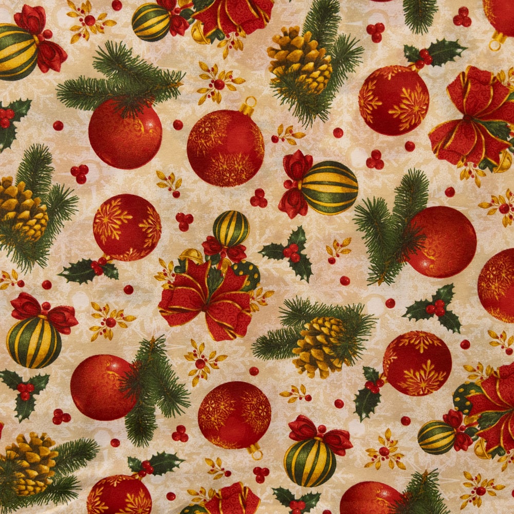 Polyester katoen kerstballen/strikken