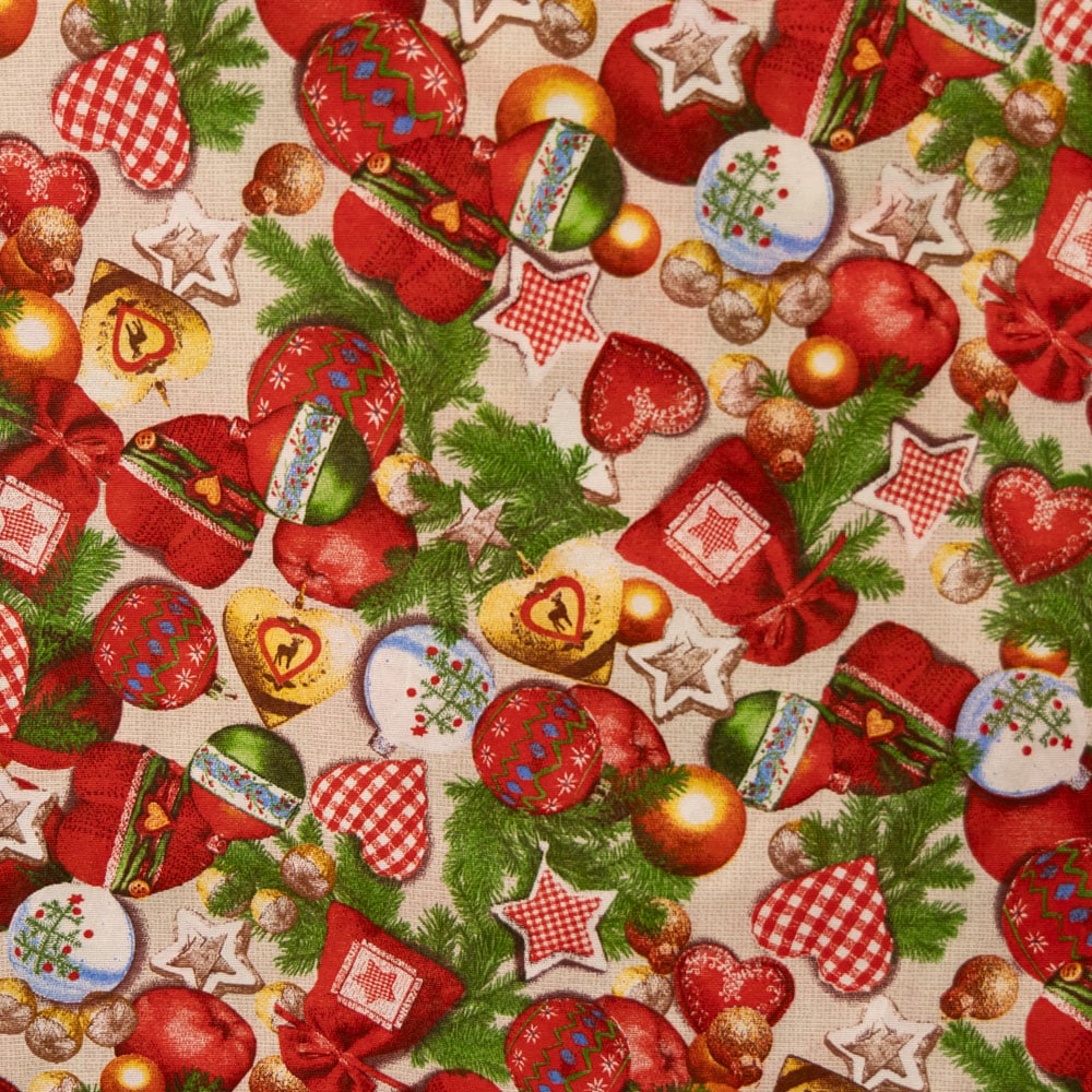 Polyester katoen kerstballen