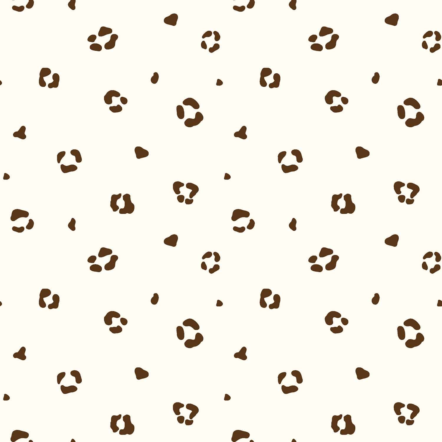 Poplin panterprint offwhite