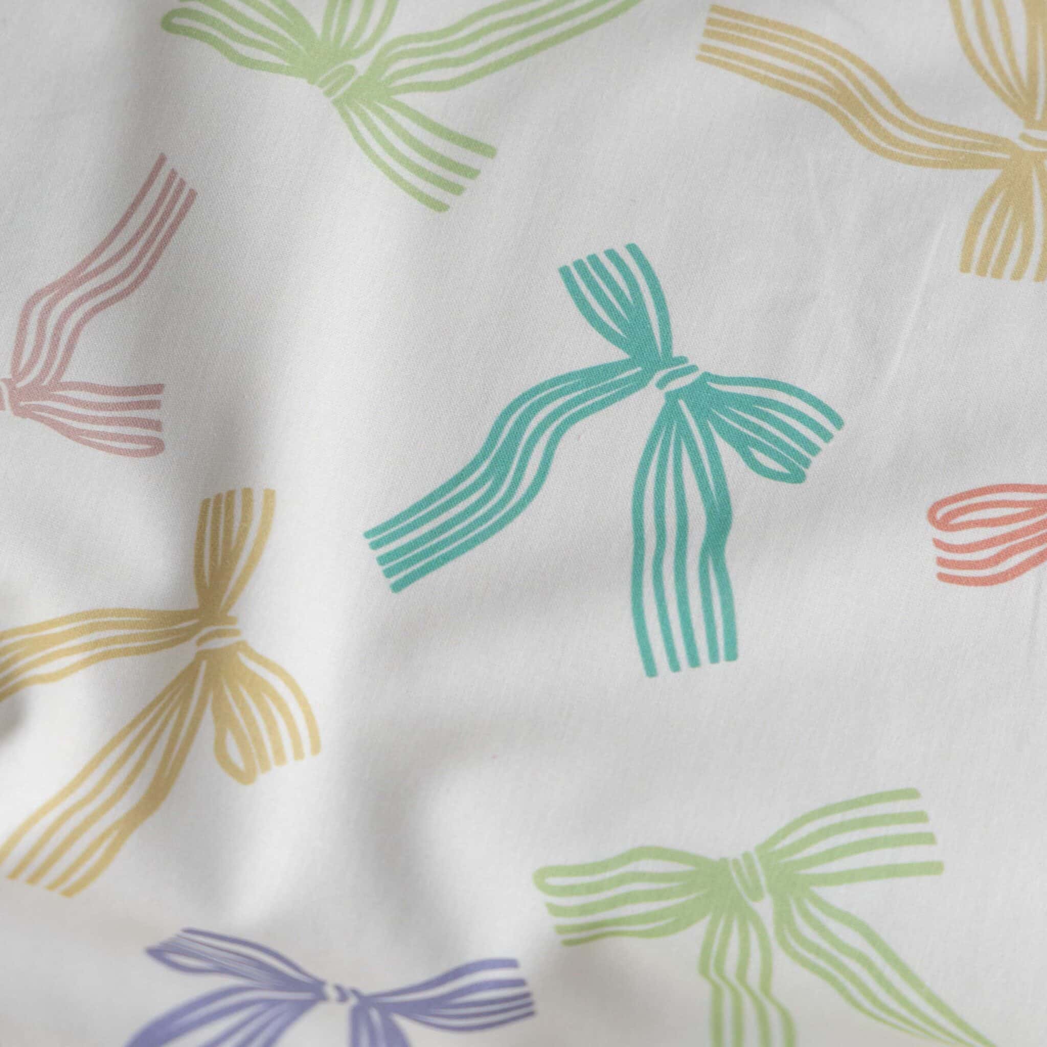 Poplin strikken offwhite