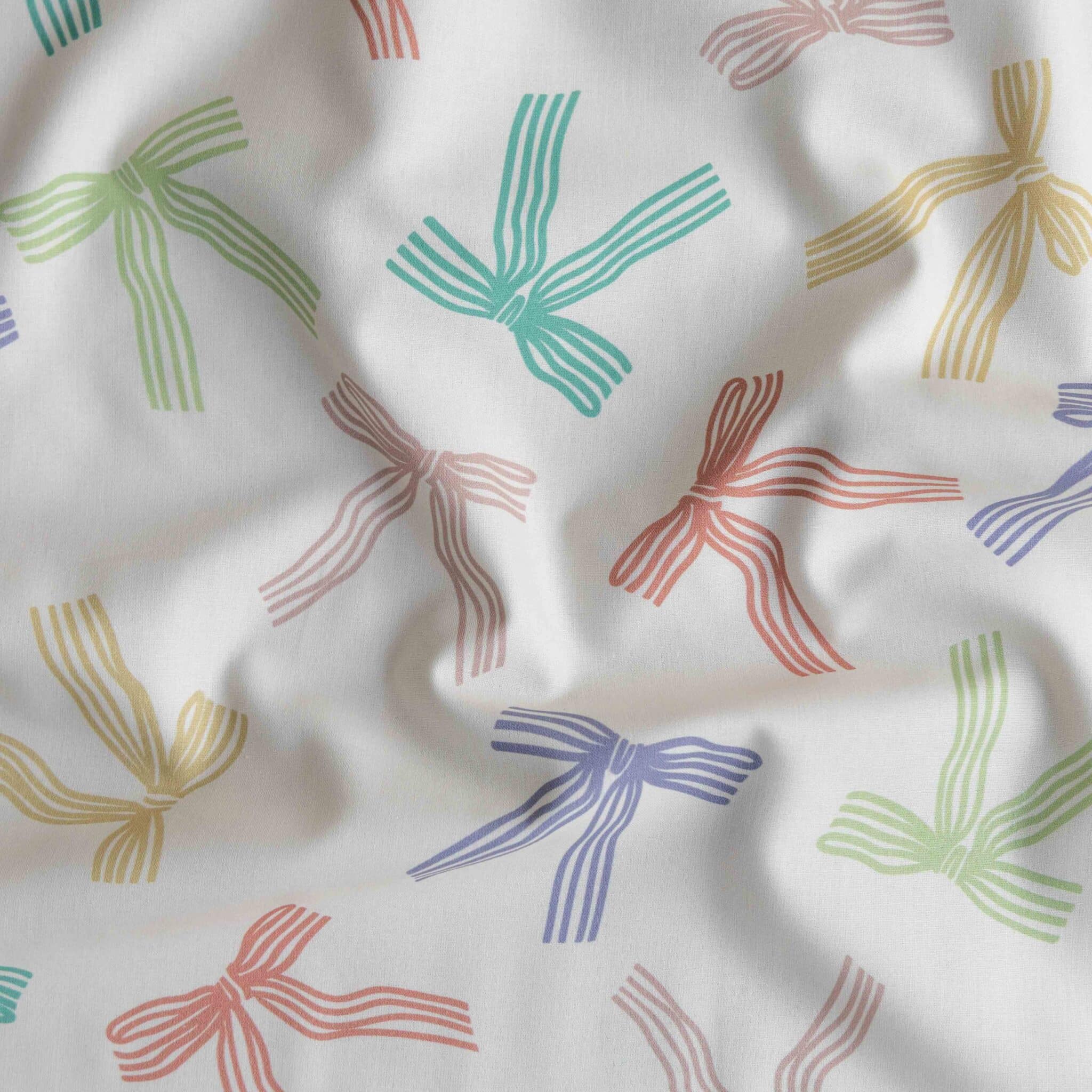 Poplin strikken offwhite