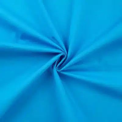 Poplin uni aquablauw