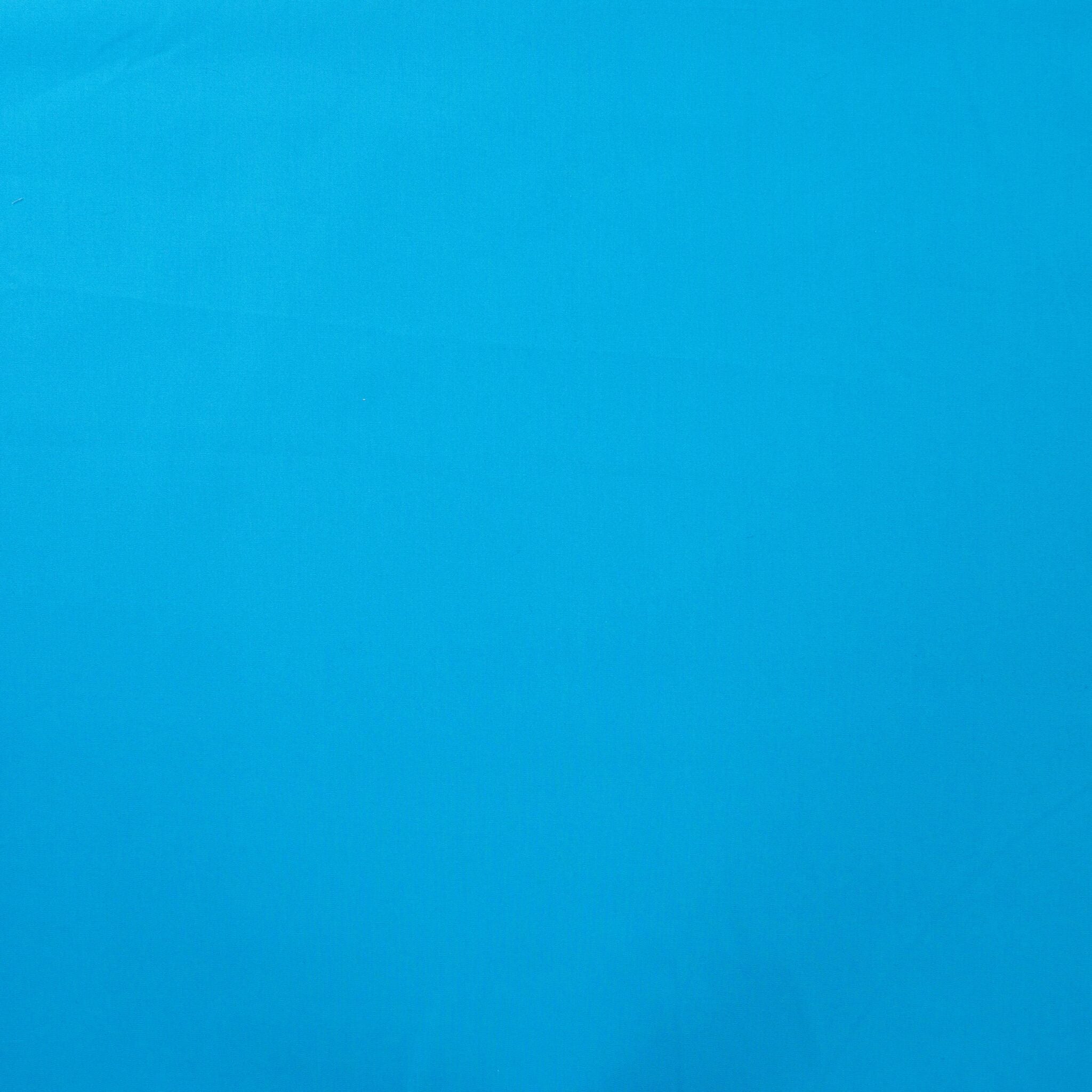 Poplin uni aquablauw