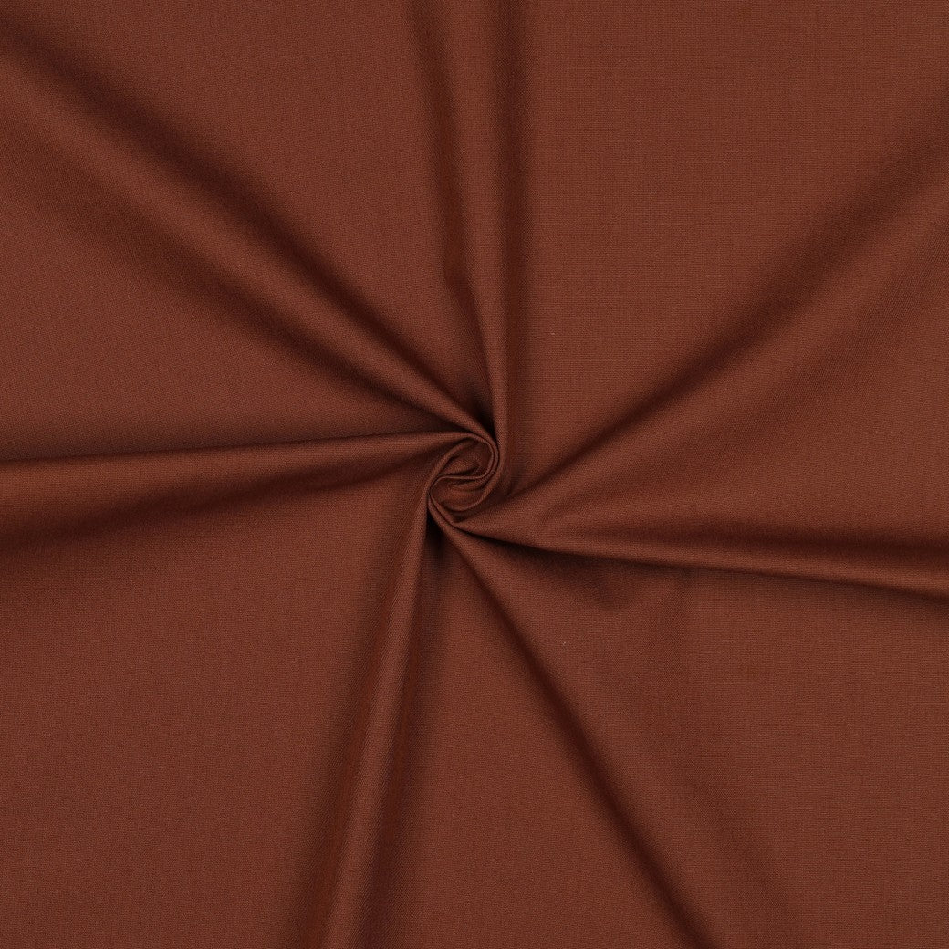 Poplin uni bruin