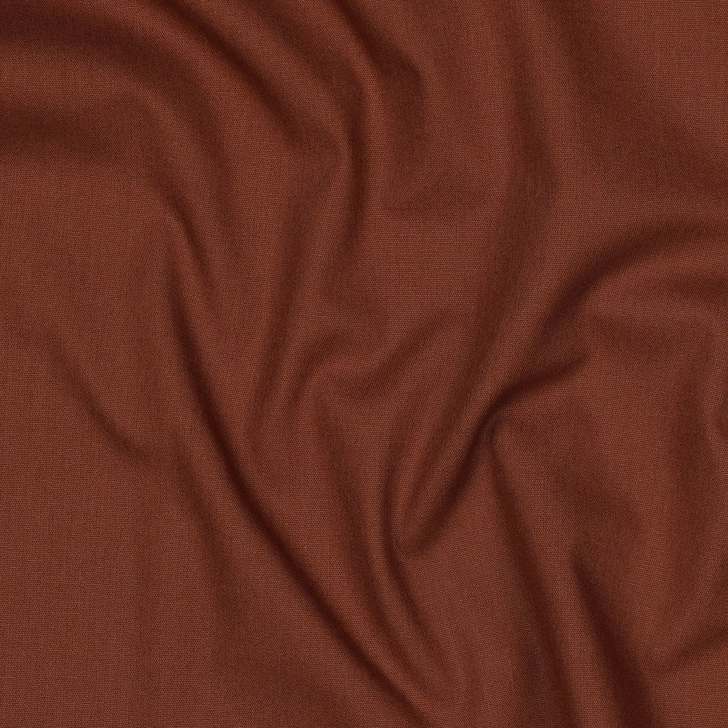 Poplin uni bruin