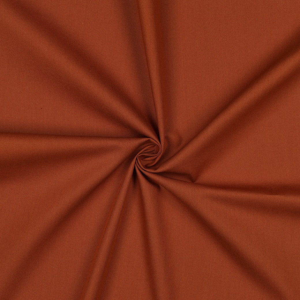 Poplin uni cognac