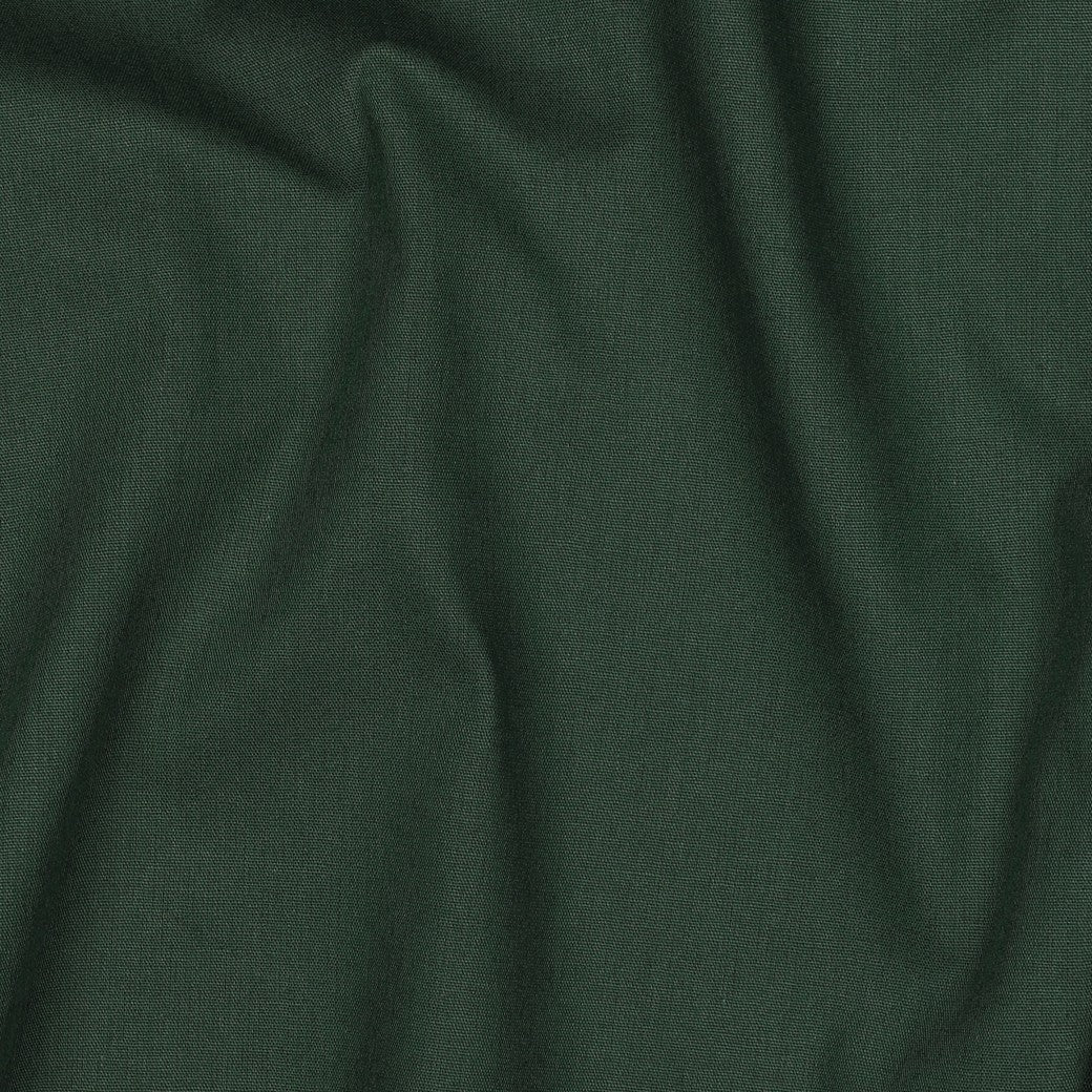 Poplin uni donkergroen