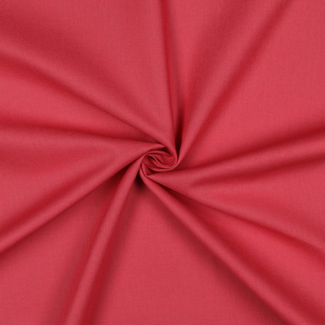 Poplin uni donkerroze